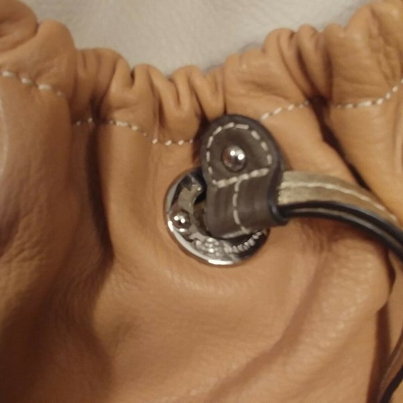 B Makowsky Pastel Leather Satchel Shoulder Bag NEW